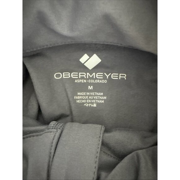 Obermeyer Men's M Flex 1/4 Zip Baselayer Knit Pullover Shirt Gray NWT - Picture 12 of 16